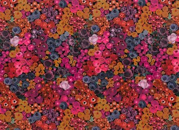 stof med bær, stof med frugt